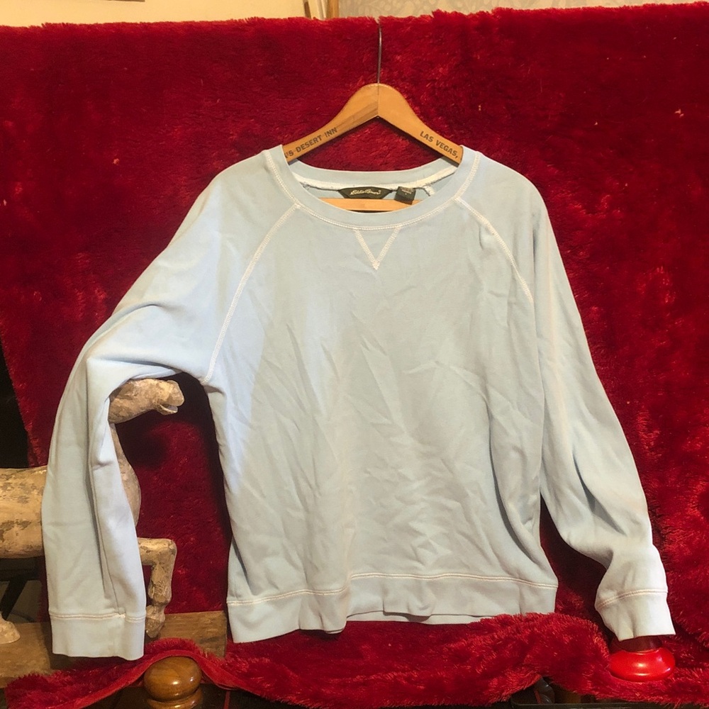 Eddie Bauer Sky Blue Crewneck Top